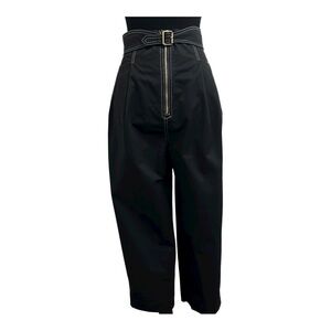 Sandro Paris lantern high waisted pants Size 6 black colour